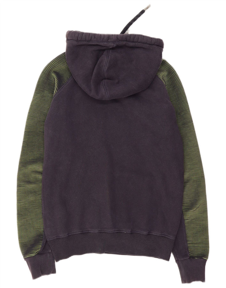 Superdry Mens Graphic Hoodie Jumper Large Navy Blue Cotton