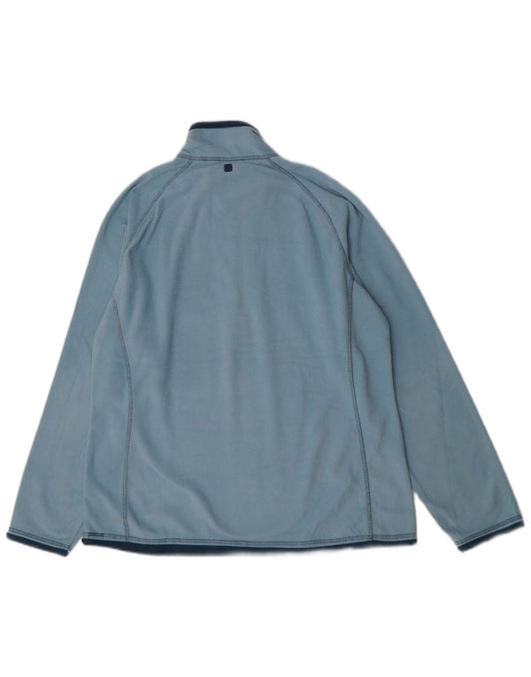 Mountain Warehouse Womens Zip Neck Fleece Jumper UK 18 XL Blue Sports