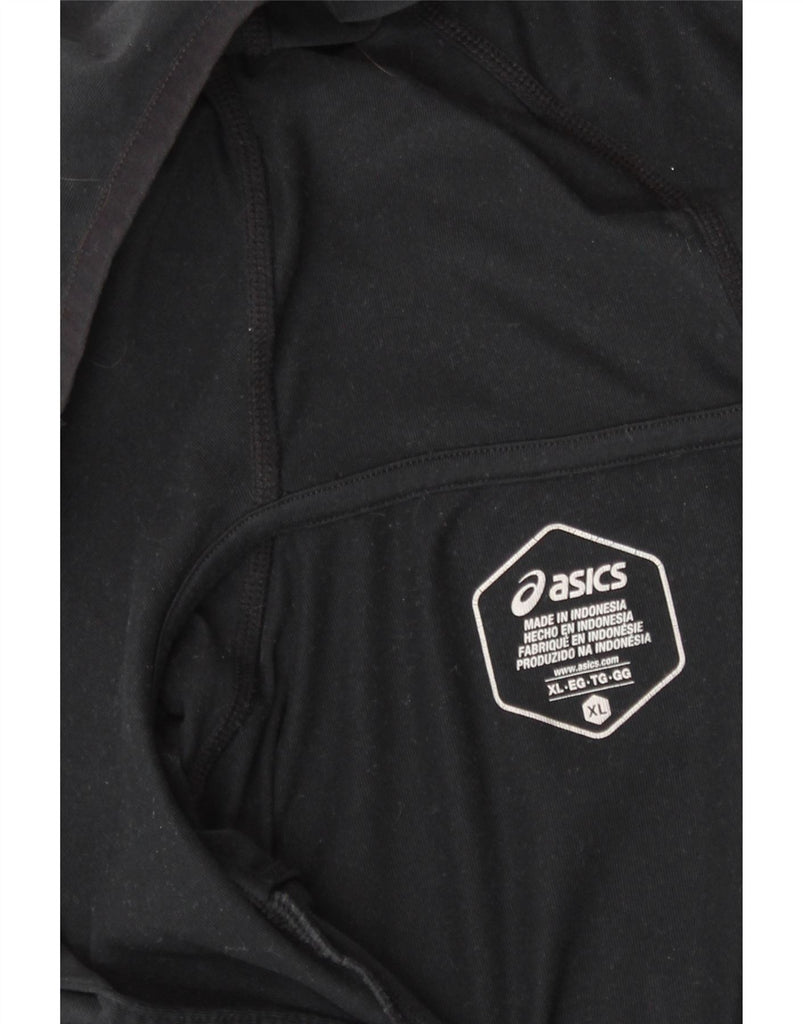 ASICS Womens Hoodie Jumper UK 18 XL Black Polyester Vintage Asics and Second-Hand Asics from Messina Hembry 
