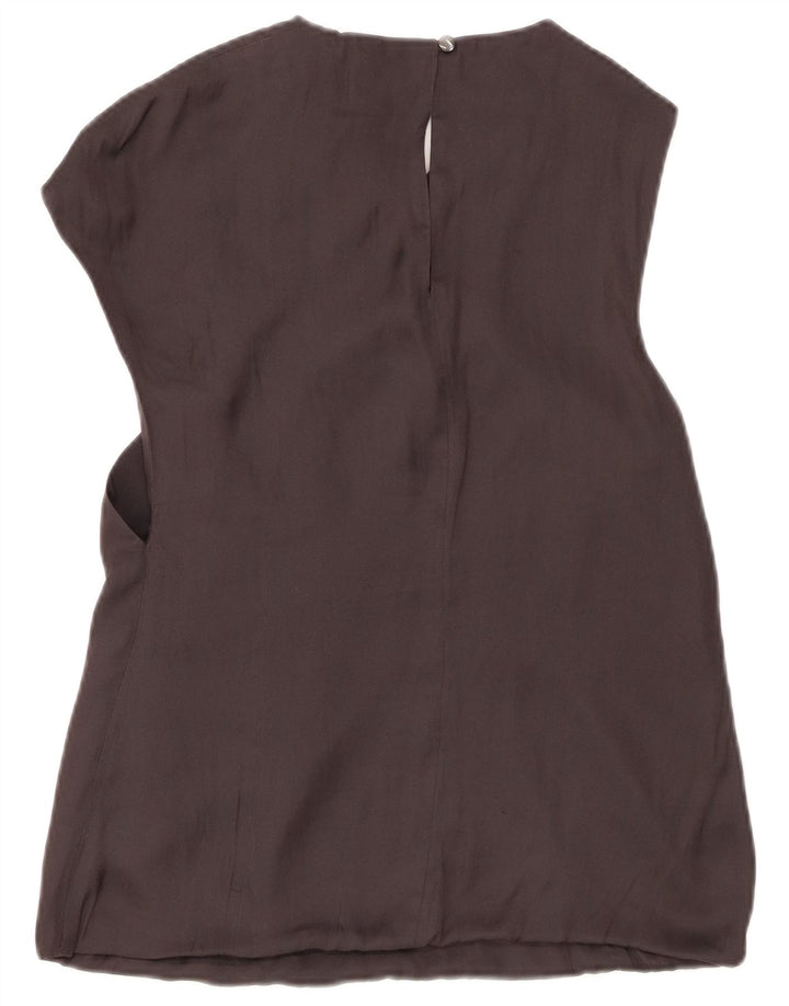 Karen Millen Womens Sleeveless Blouse Top UK 8 Small Black Polyester
