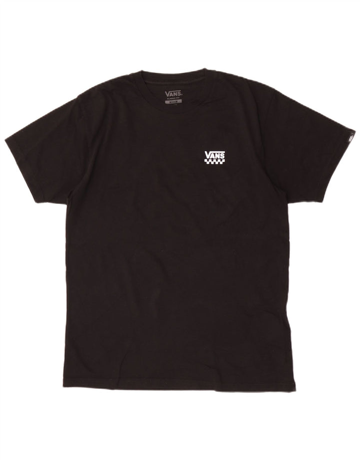 Vans Mens Classic Fit T-Shirt Top Medium Black Cotton