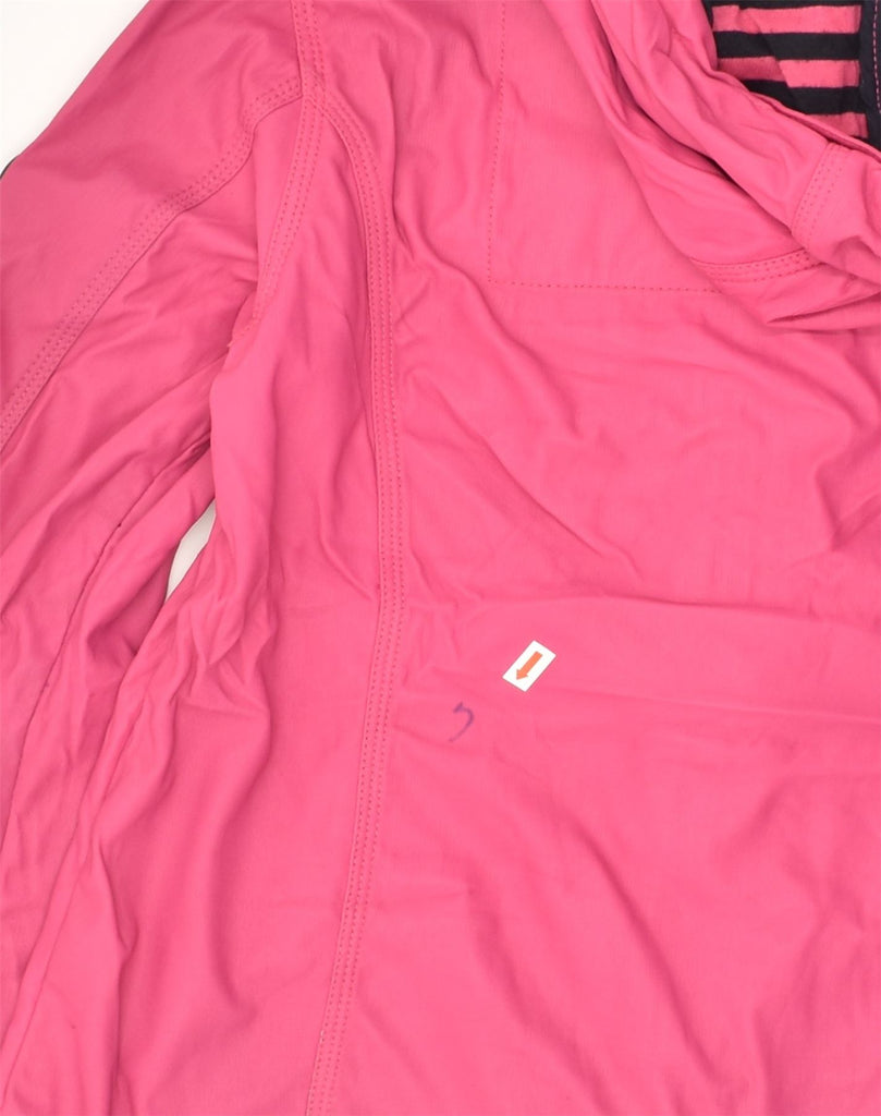 SUPERDRY Womens Hooded Duffle Jacket UK 8 Small Pink Polyester | Vintage Superdry | Thrift | Second-Hand Superdry | Used Clothing | Messina Hembry 