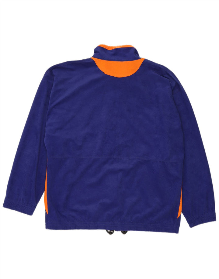 MC Kee's Mens Fleece Jacket UK 42 XL Navy Blue Colourblock Polyester