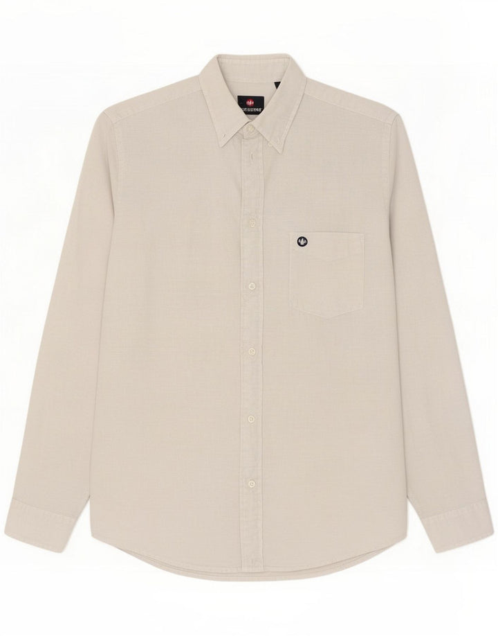 Murphy & Nye Mens Shirt Large Off White Cotton