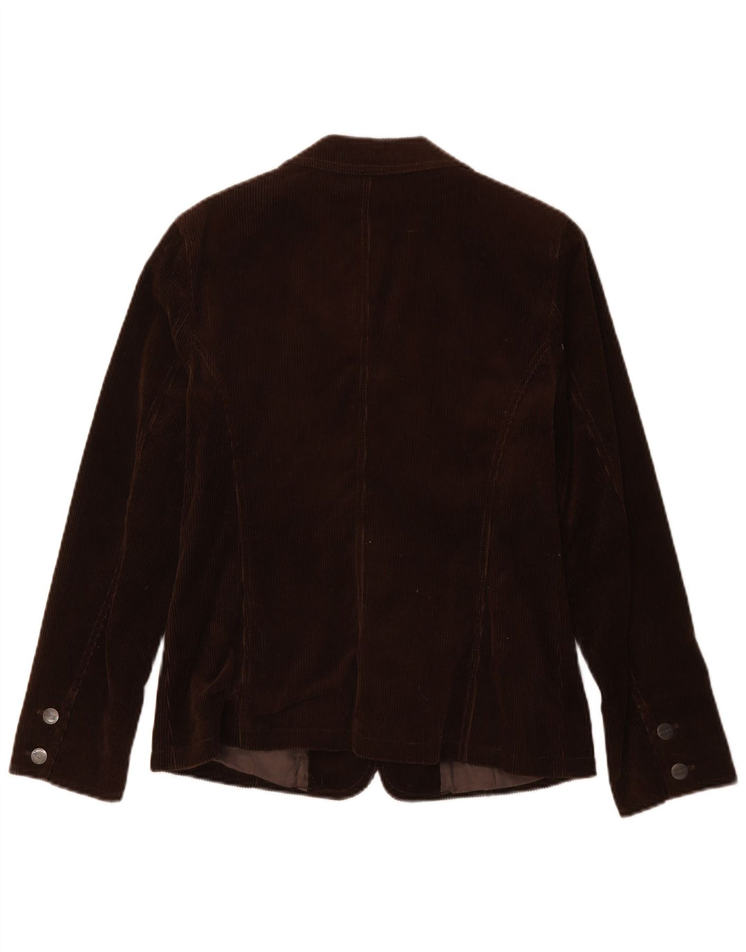 Rosner Womens 3 Button Corduroy Blazer Jacket EU 38 Medium Brown Tencel