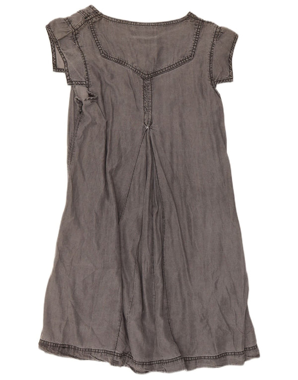 Ted Baker Womens A-Line Dress Size 2 Small Grey Lyocell