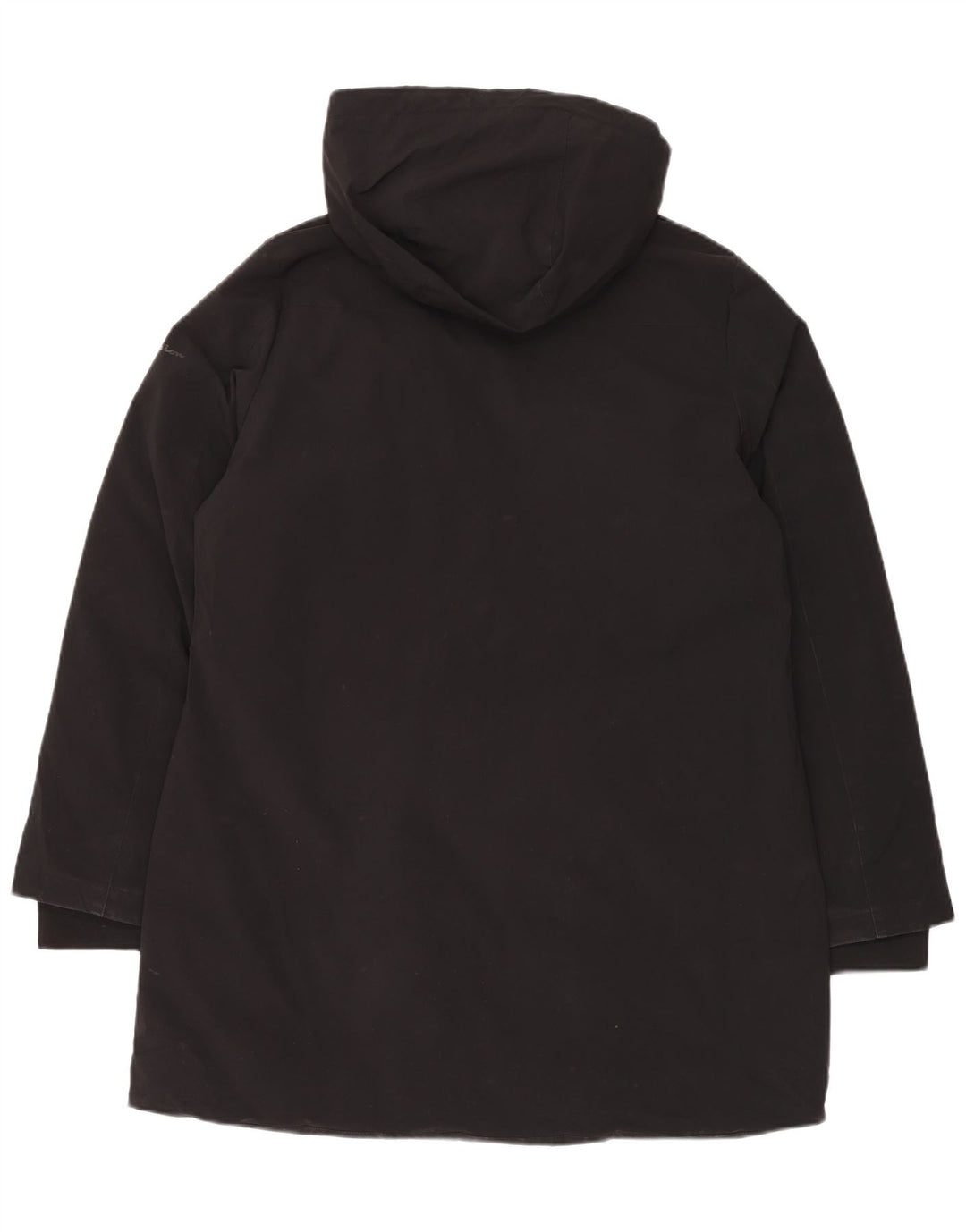 CHAMPION Womens Hooded Overcoat UK 20 2XL Black Polyester