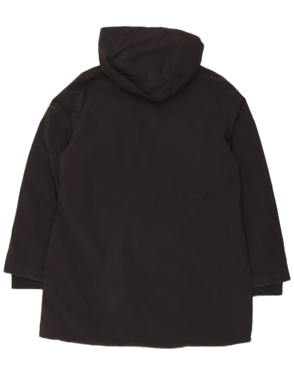 CHAMPION Womens Hooded Overcoat UK 20 2XL Black Polyester