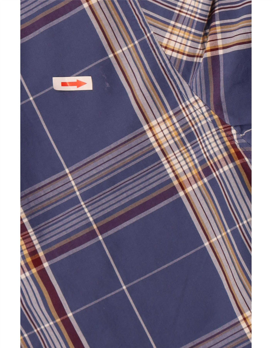 Tommy Hilfiger Mens Regular Fit Shirt Large Blue Check Cotton