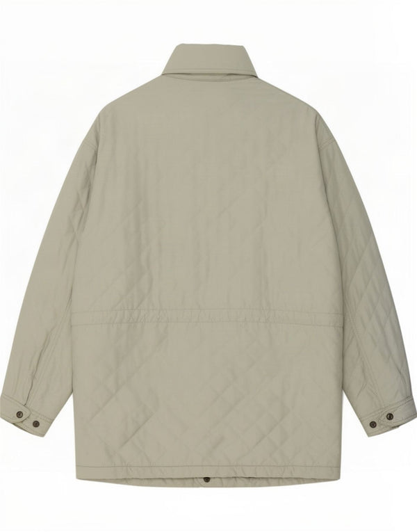 Think Pink Mens Quilted Jacket UK 42 XL Grey