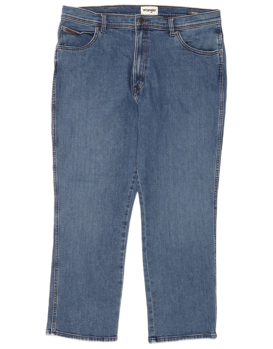 Wrangler Mens Texas Straight Jeans W38 L30 Blue Cotton