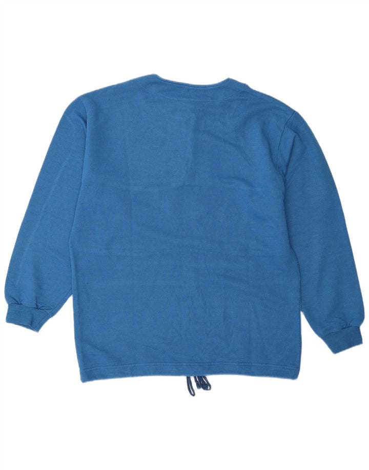 F.LLI Campagnolo Womens Graphic Sweatshirt Jumper UK 14 Large Blue