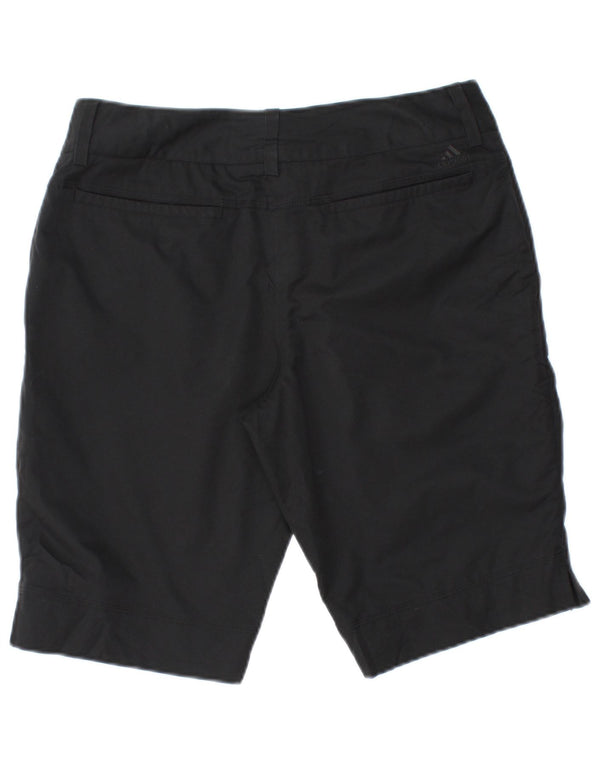ADIDAS Womens Climalite Chino Shorts UK 6 XS W30  Black Polyester