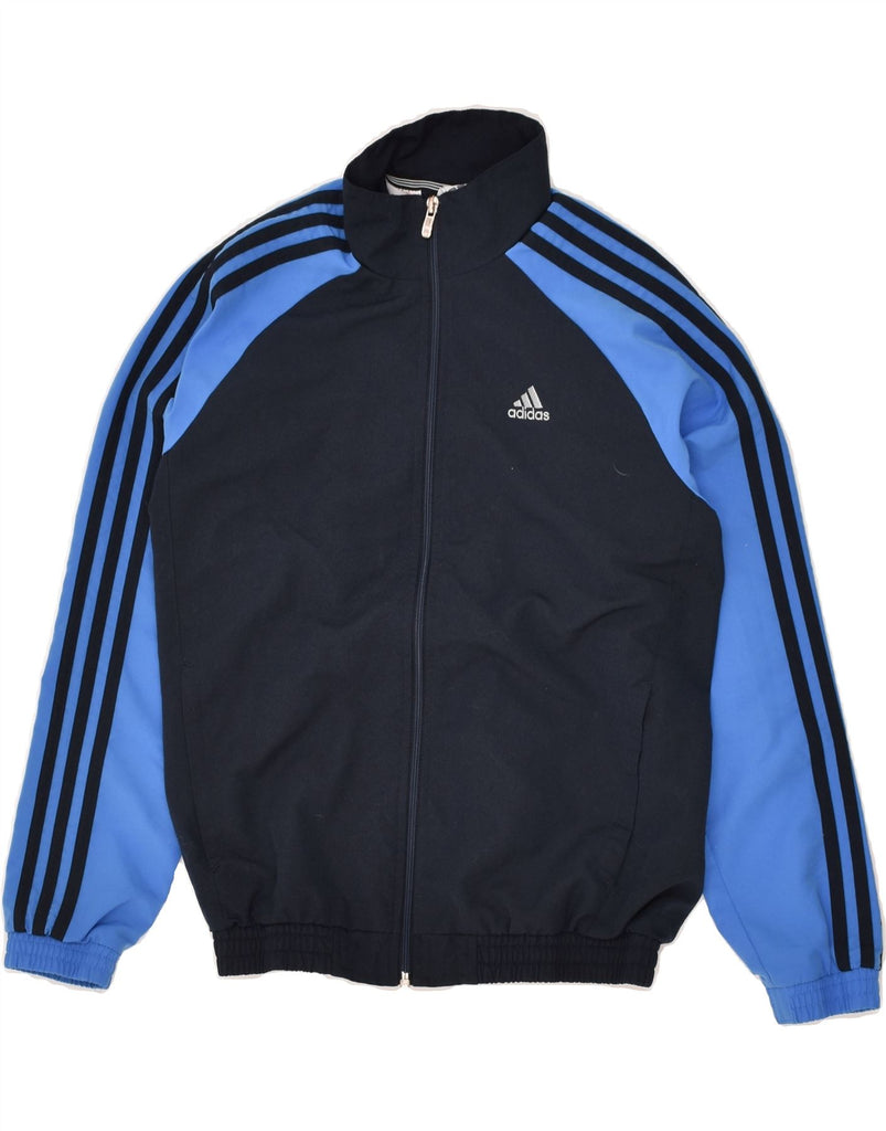 ADIDAS Boys Clima 365 Tracksuit Top Jacket 11-12 Years Navy Blue | Vintage Adidas | Thrift | Second-Hand Adidas | Used Clothing | Messina Hembry 