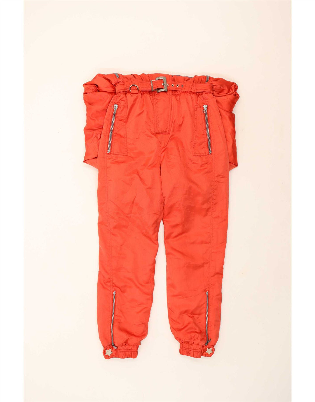 Silvy Womens Loose Fit Hooded Ski Jumpsuit IT 44 Medium Red Winter