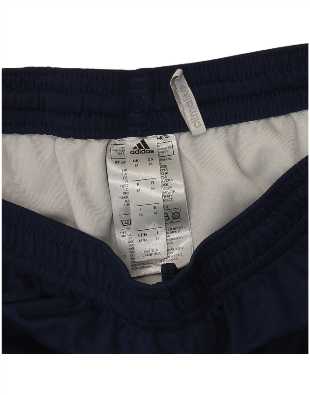 Adidas Mens Climalite Sport Shorts Medium  Navy Blue Polyester