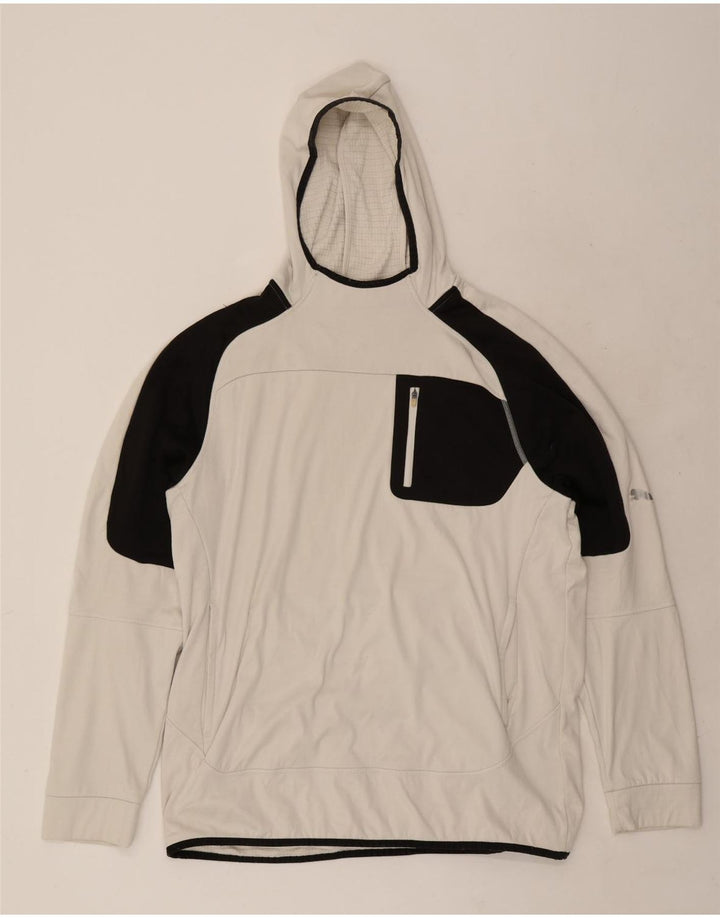 Puma Mens Hoodie Jumper XL White Colourblock Polyester