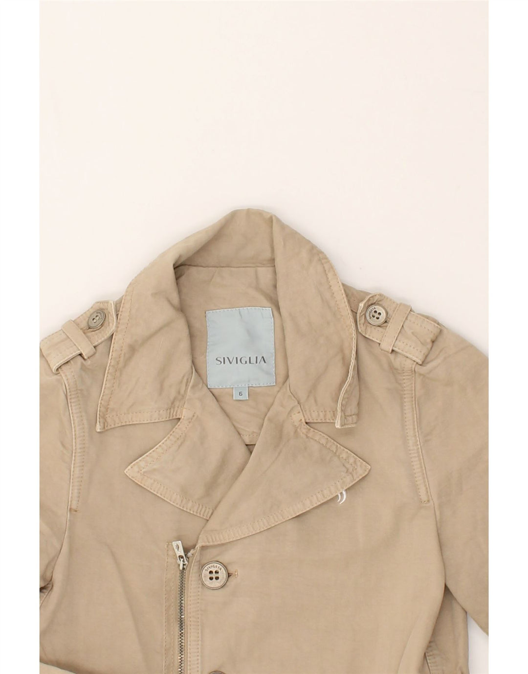 SIVIGLIA Boys Overcoat 5-6 Years Beige | Vintage SIVIGLIA | Thrift | Second-Hand SIVIGLIA | Used Clothing | Messina Hembry 