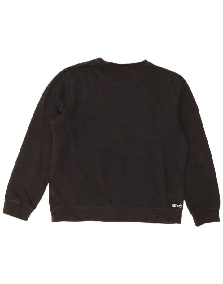 Superdry Mens Graphic Sweatshirt Jumper 3XL Black Cotton