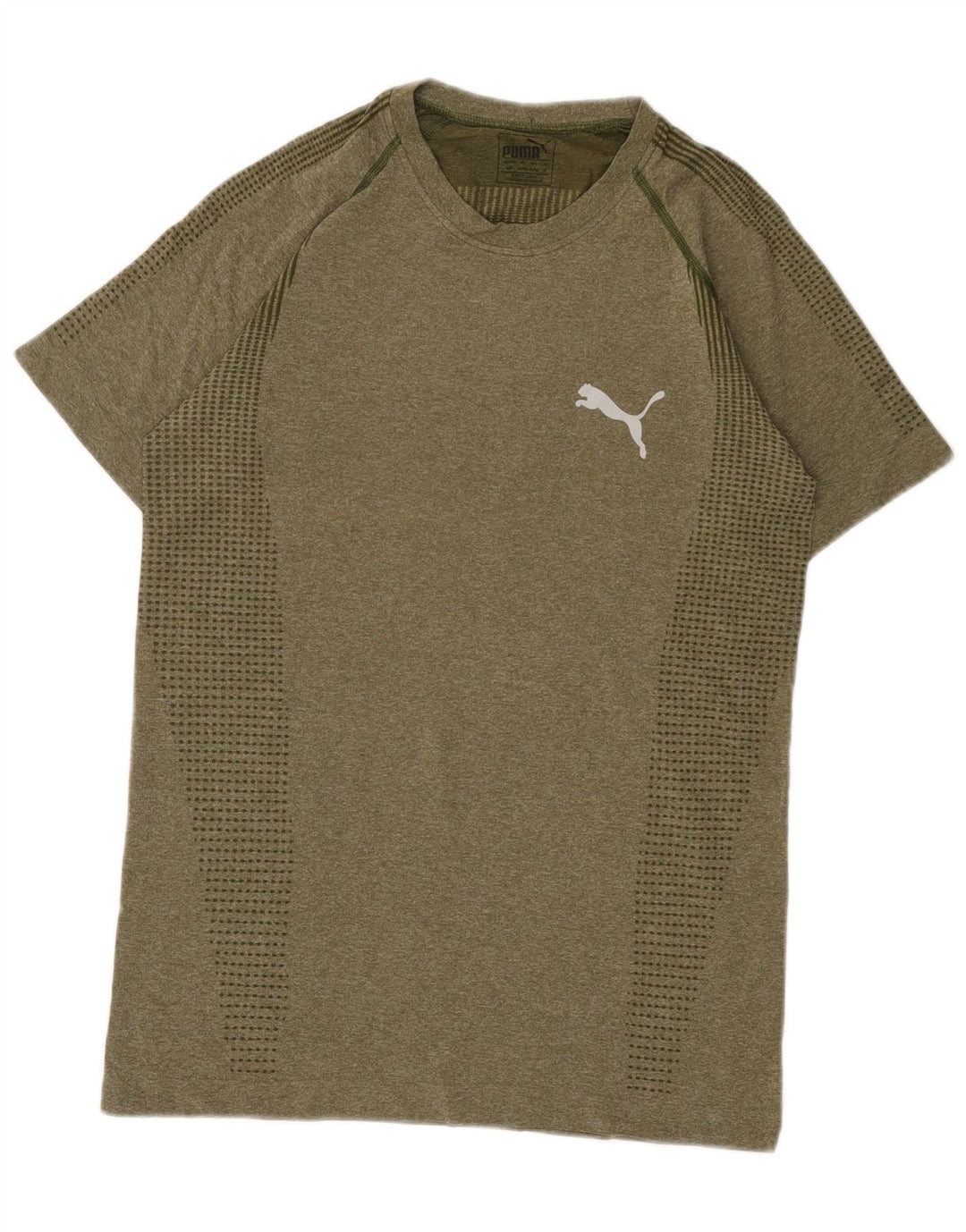 Puma Mens T-Shirt Top Small Khaki
