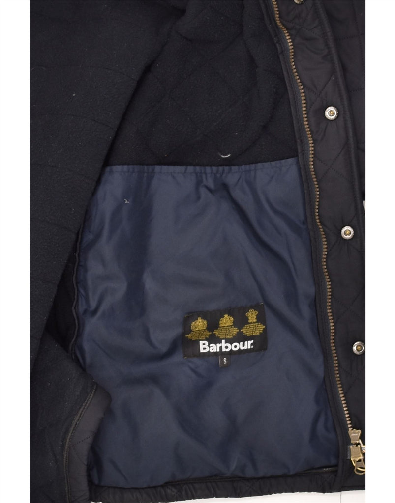 BARBOUR Mens Quilted Jacket UK 36 Small Black Polyamide | Vintage Barbour | Thrift | Second-Hand Barbour | Used Clothing | Messina Hembry 