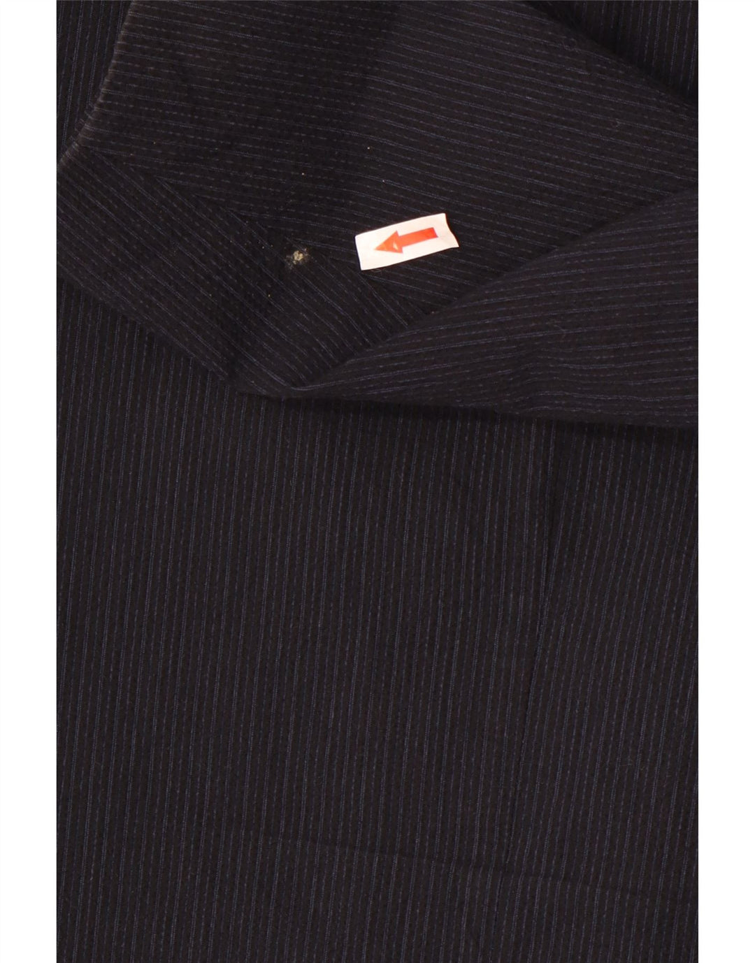 Zara Mens 2 Button Blazer Jacket UK 40 Large Navy Blue Pinstripe