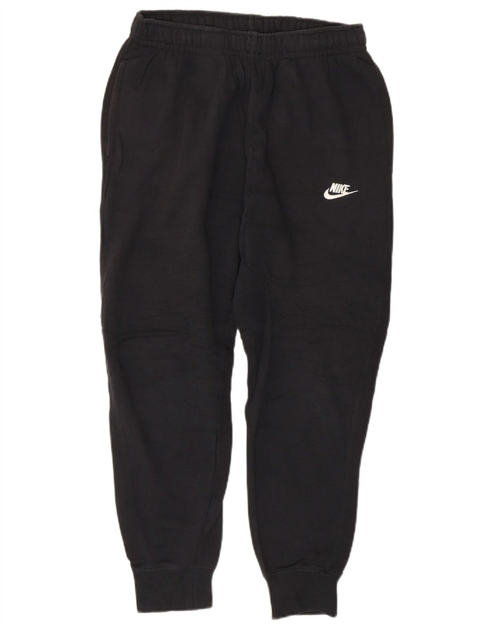 NIKE Mens Tracksuit Trousers Joggers Medium  Black Cotton
