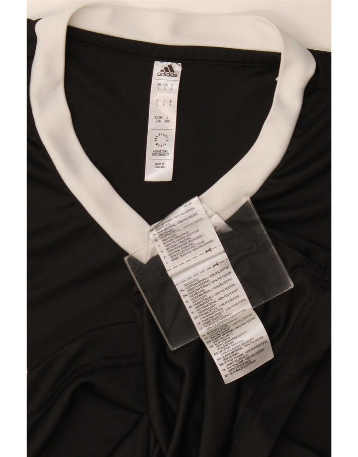 Adidas Mens Aeroready T-Shirt Top Large Black Polyester