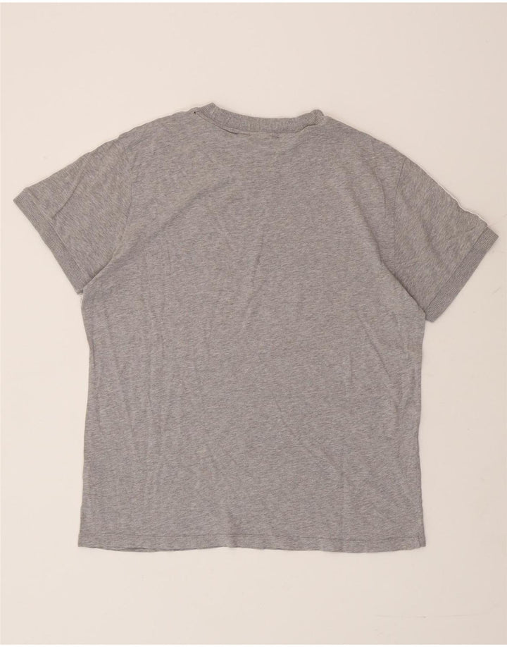 Adidas Womens Oversized T-Shirt Top UK 12 Medium Grey Flecked