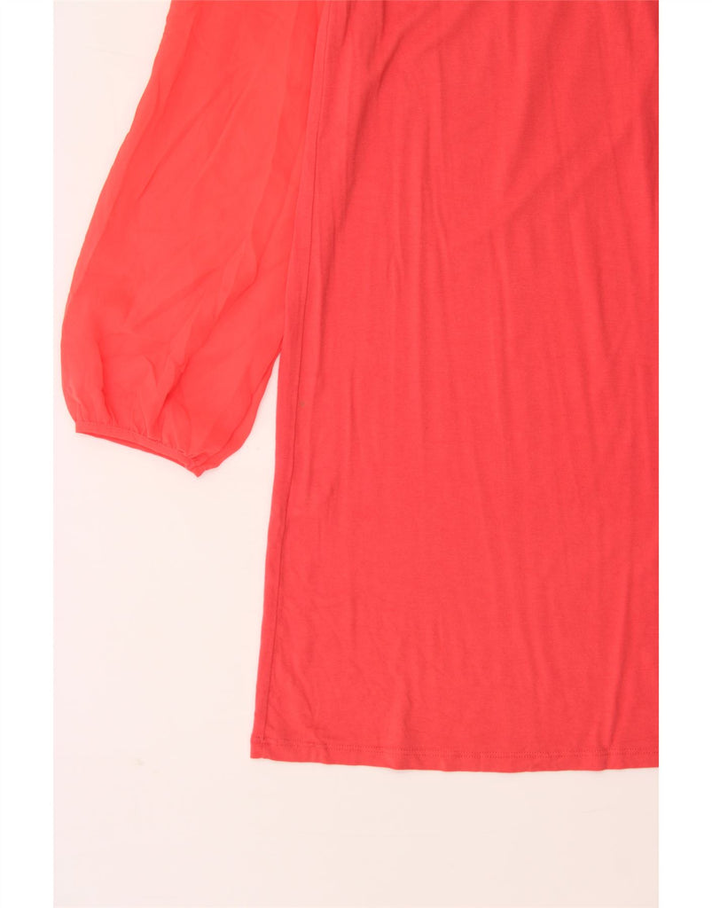 OASIS Womens Long Sleeve Shift Dress UK 10 Small Pink Viscose Vintage Oasis and Second-Hand Oasis from Messina Hembry 