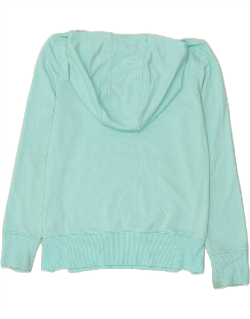 EDDIE BAUER Girls Hoodie Jumper 10-11 Years Medium Turquoise Polyester Vintage Eddie Bauer and Second-Hand Eddie Bauer from Messina Hembry 