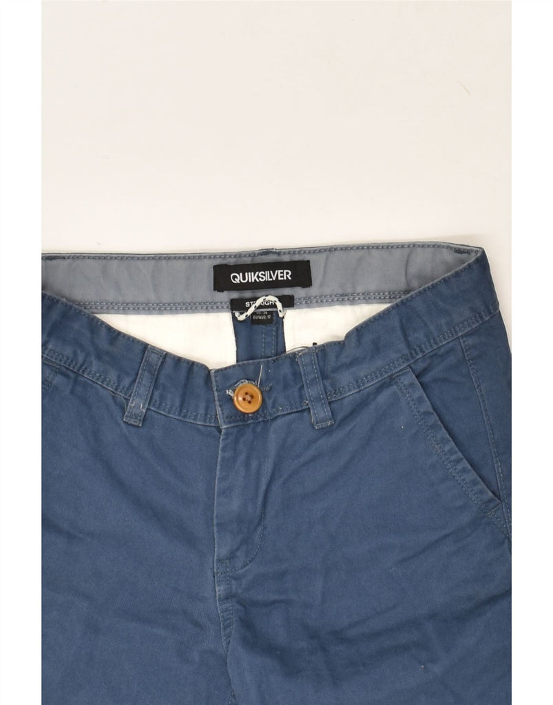 QUIKSILVER Boys Chino Shorts 11-12 Years W26  Navy Blue Cotton | Vintage Quiksilver | Thrift | Second-Hand Quiksilver | Used Clothing | Messina Hembry 
