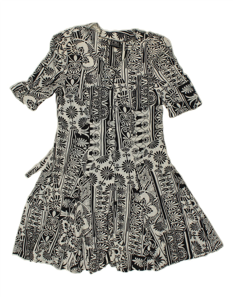 VINTAGE Womens Sundress UK 10 Small Grey Paisley Vintage Vintage and Second-Hand Vintage from Messina Hembry 