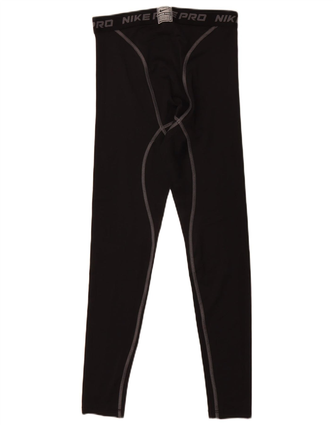 Nike Mens Graphic Leggings UK 39/41 Medium Black Polyester