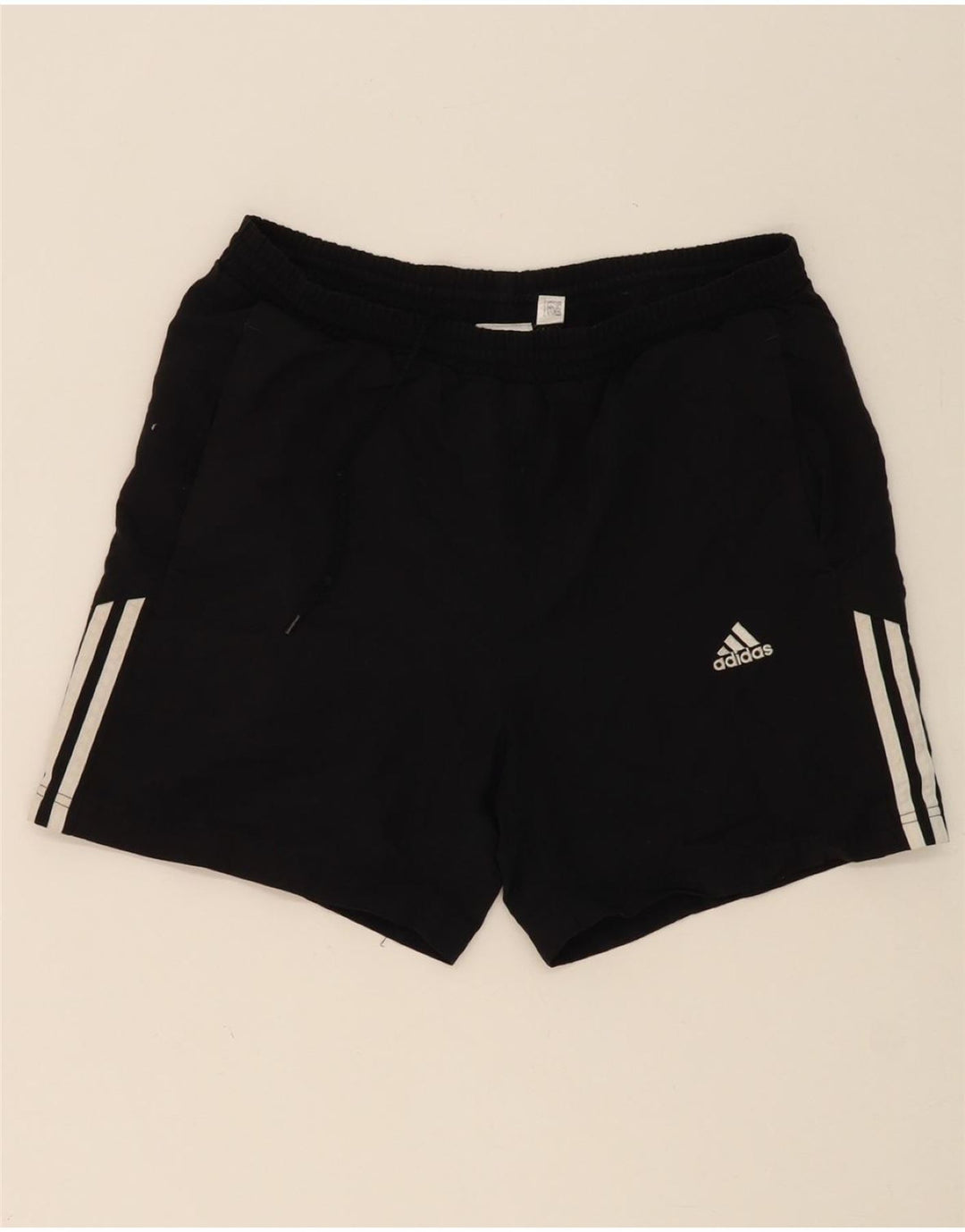 ADIDAS Mens Sport Shorts Medium Black Polyester Vintage Adidas and Second-Hand Adidas from Messina Hembry 