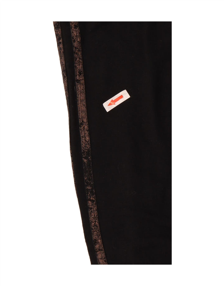 Adidas Womens Leggings UK 10 Small  Black Polyester