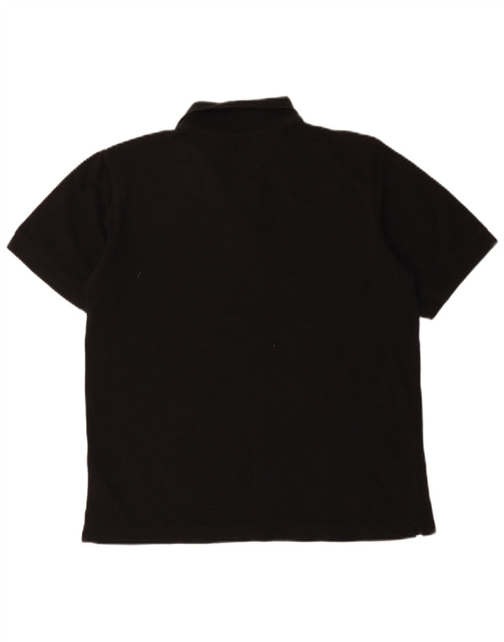Kappa Mens Polo Shirt Small Black Cotton