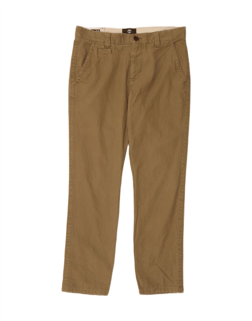 TIMBERLAND Mens Straight Chino Trousers W33 L29 Beige Cotton Vintage Timberland and Second-Hand Timberland from Messina Hembry 