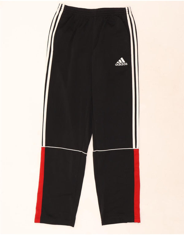 Adidas Boys Tracksuit Trousers 13-14 Years  Black Colourblock Polyester