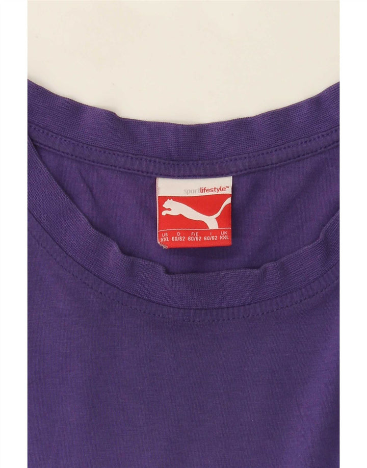 Puma Mens T-Shirt Top 2XL Purple