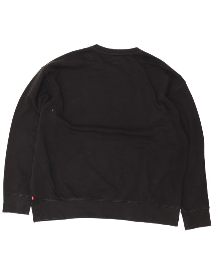 Levi's Mens Relaxed Graphic Sweatshirt Jumper XL Black Cotton