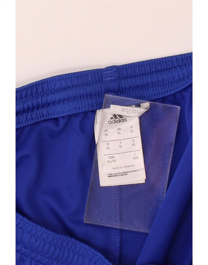 ADIDAS Boys Climalite Sport Shorts 13-14 Years XL Blue Polyester Vintage Adidas and Second-Hand Adidas from Messina Hembry 