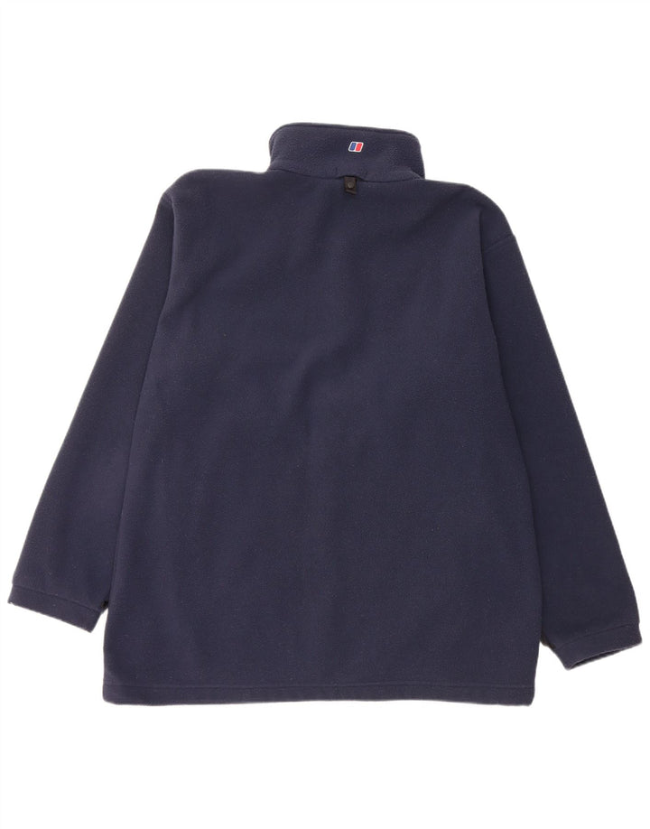 Berghaus Womens Fleece Jacket UK 18 XL Navy Blue Polyester