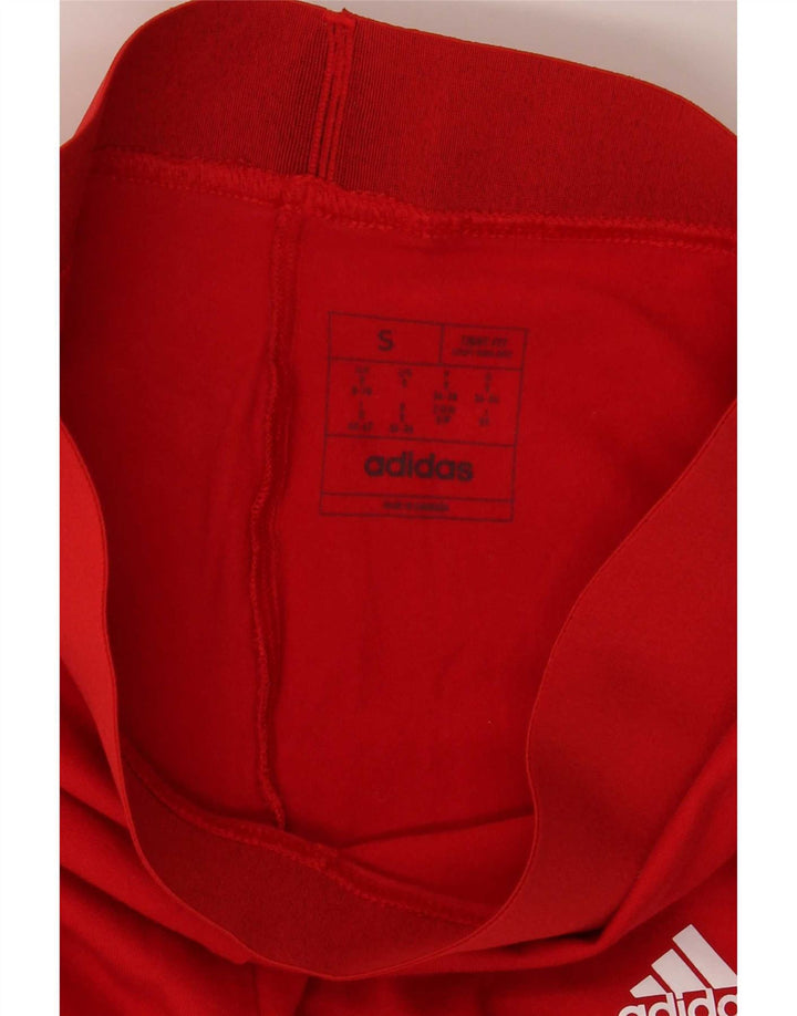 Adidas Womens Leggings UK 8/10 Small Red