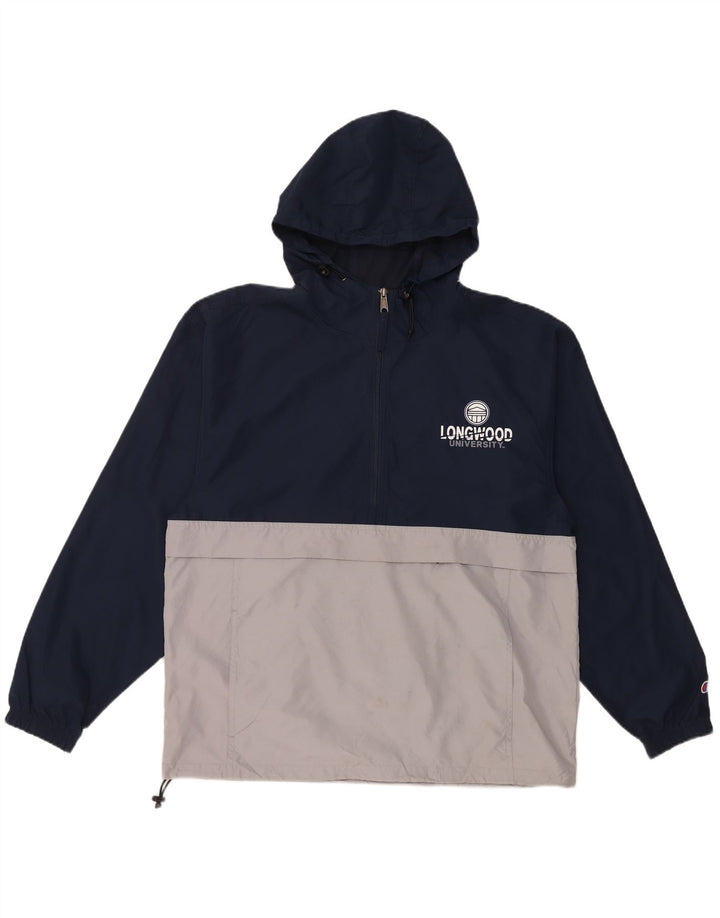 Champion Mens Graphic Tracksuit Top Jacket Medium Navy Blue
