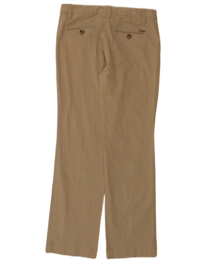 Massimo Dutti Womens Bootcut Casual Trousers EU 42 Large W32 L32 Beige