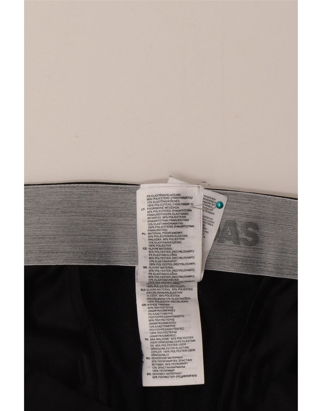 Adidas Mens Slim Chino Trousers  W34 L32 Black Polyester