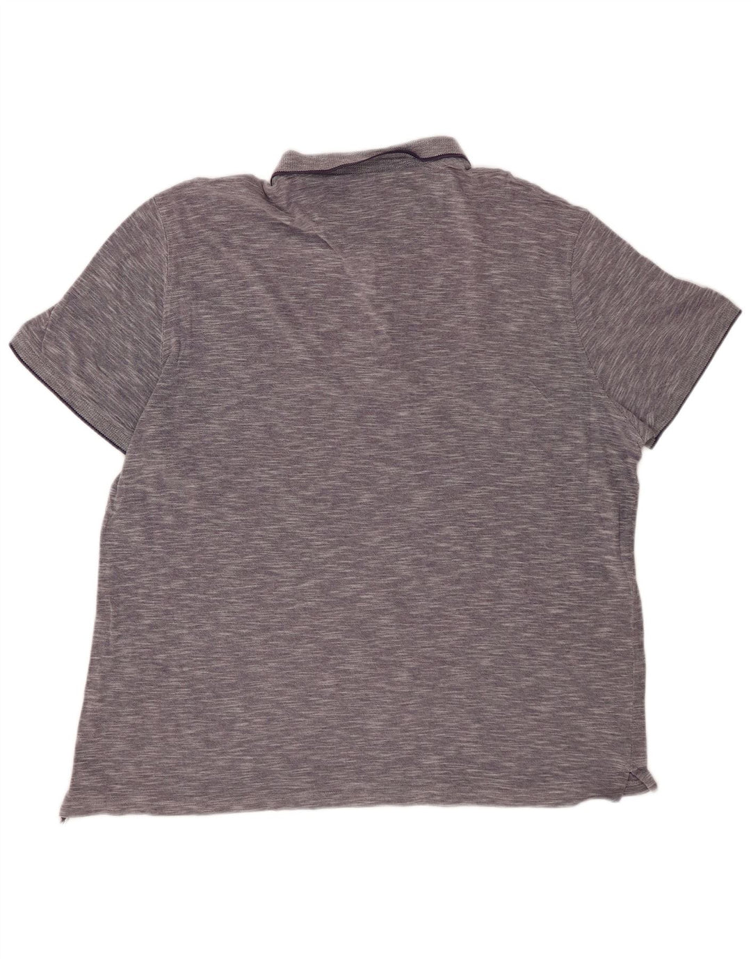 MASSIMO DUTTI Mens Casual Fit Polo Shirt 2XL Navy Blue Flecked