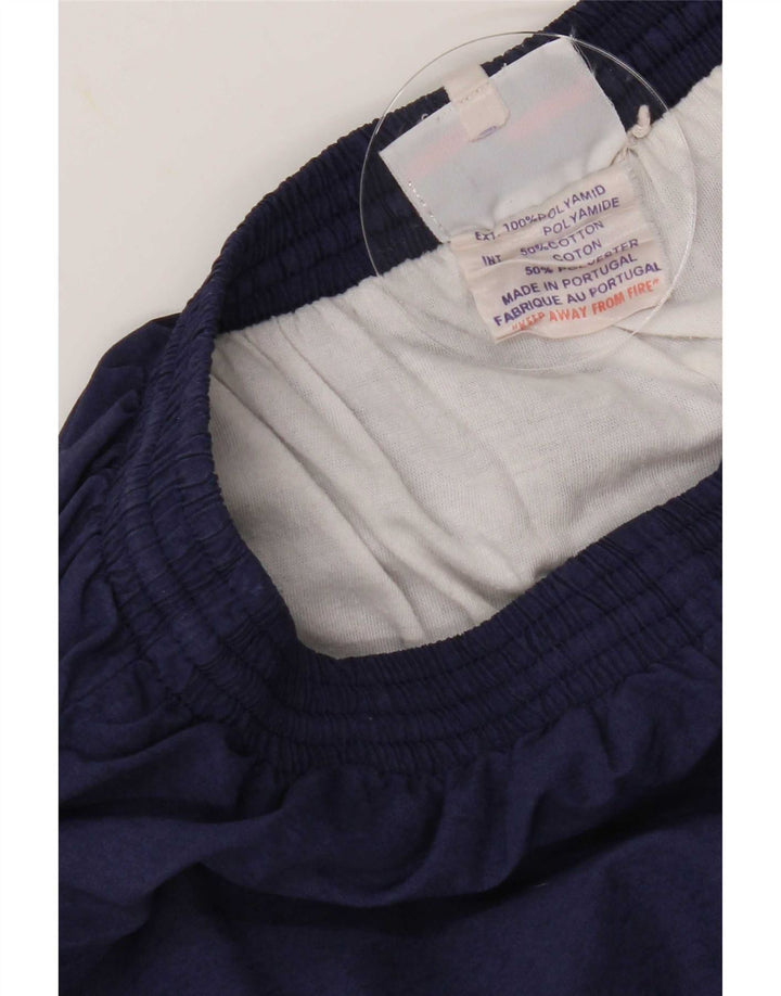 Reebok Mens Tracksuit Trousers Joggers Small Navy Blue Nylon