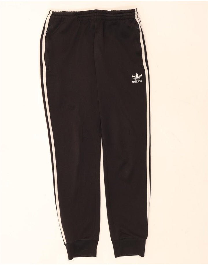 Adidas Mens Tracksuit Trousers Joggers Medium  Black Polyester